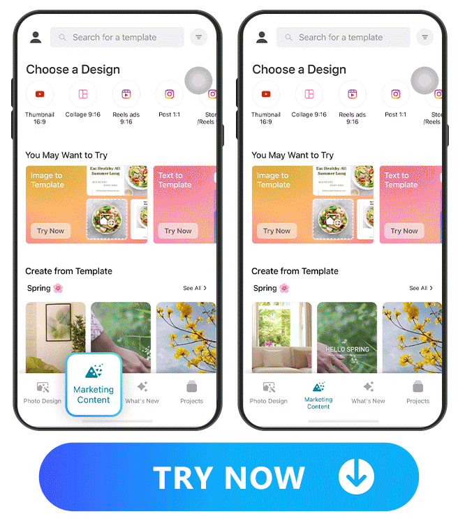collage launcher of Promeo and templates of Promeo